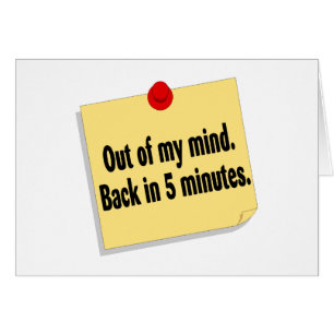 Aus meiner Sinnesrückseite in 5 Minuten heraus