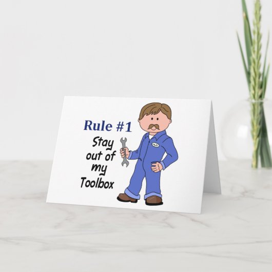 Aus meiner Toolbox bleibe Karte (Vorderseite)