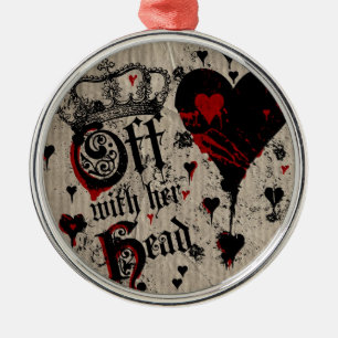 Aus mit ihrem Kopf Silbernes Ornament