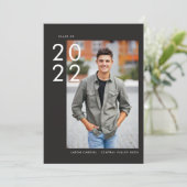 Aus-Mitte | Dunkel | FOTO ABSCHLUSS Einladung (Stehend Vorderseite)