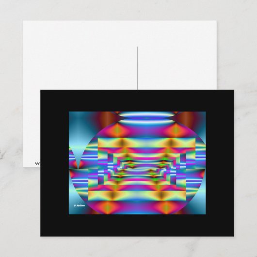 Aus-Mitte Postkarte (Vorne/Hinten)