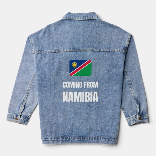 Aus Namibia Jeansjacke (Rückseite)