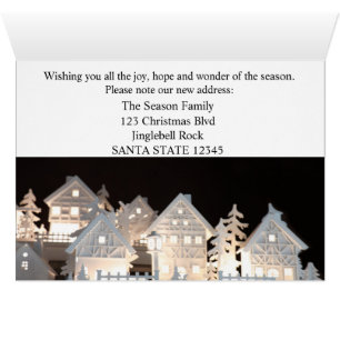 Aus neuen Zuhause-beleuchteten Weihnachtshäusern