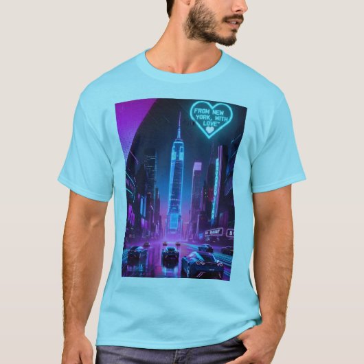 Aus New York, mit Liebe - Freiheit Geist Freiheit. T-Shirt (Vorderseite)