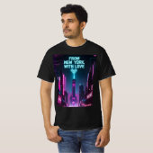 Aus New York mit Liebe - Skyline-Stimmung T-Shirt (Vorne ganz)