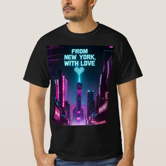 Aus New York mit Liebe - Skyline-Stimmung T-Shirt (Vorderseite)