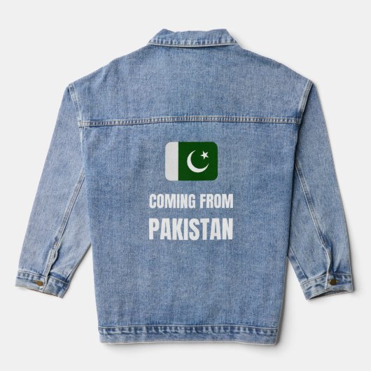 Aus Pakistan kommen Jeansjacke (Rückseite)