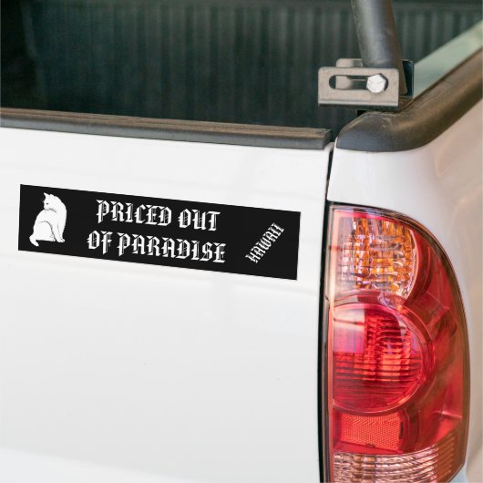 AUS PARADISE HERGESTELLT - Hawaii Cat Autoaufkleber (Auf Lkw)