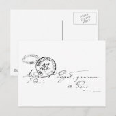 Aus Paris Postkarte (Vorne/Hinten)