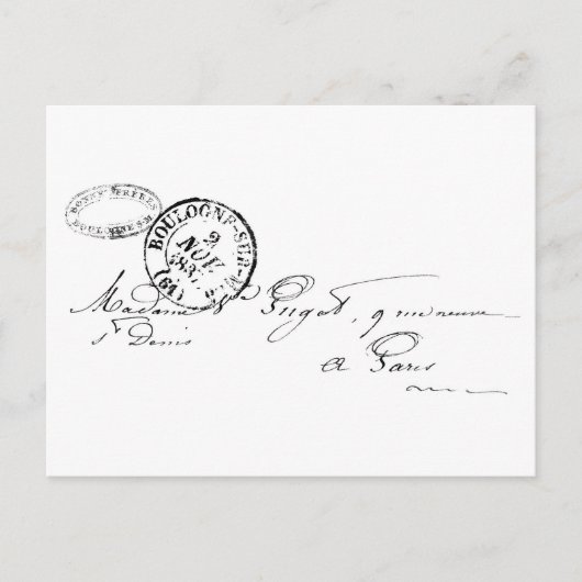 Aus Paris Postkarte (Vorderseite)