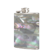 AUS PERLMUTT rote Ohrschnecke angesagte Flachmann (Links)