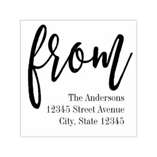 Aus Personalisiertem Kautschuk gespült, Briefmark Permastempel