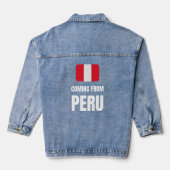 Aus Peru kommend Jeansjacke (Rückseite)