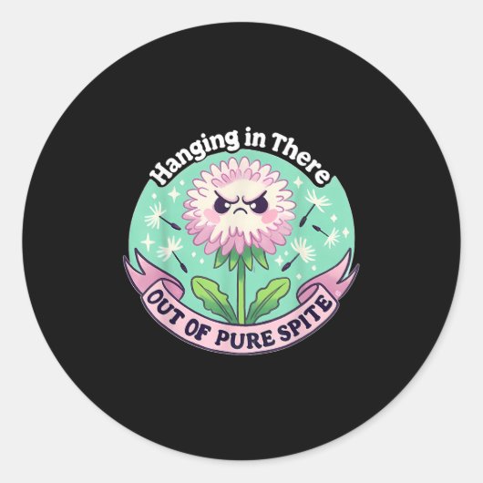 Aus reiner Stimmung hinein Runder Aufkleber (Vorderseite)