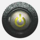 Aus Runder Aufkleber (Vorderseite)