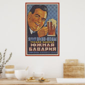 Aus Russland mit Bier Poster (Küche)