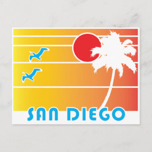 Aus San Diego Kalifornien - Vintage-Stil Postkarte