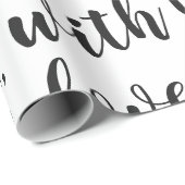 aus Santa, mit Liebe schwarz Geschenkpapier (Rolleneckpunkt)