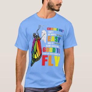 Aus schmetternden Stretchflügeln und fliegendem LG T-Shirt