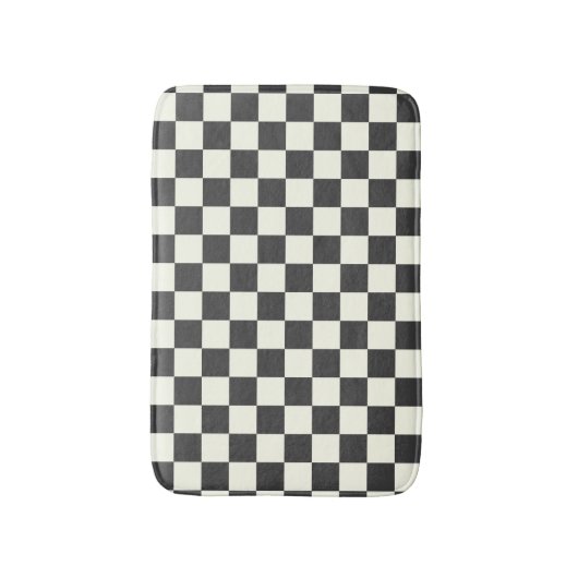 Aus schwarz und weiß badematte (Vorderseite Vertikal)