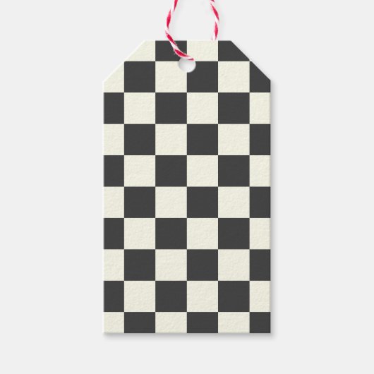 Aus schwarz und weiß geschenkanhänger (Vorderseite)