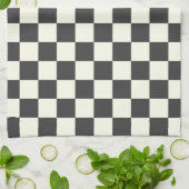 Aus schwarz und weiß geschirrtuch (Gefaltet)