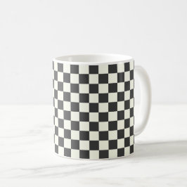 Aus schwarz und weiß kaffeetasse