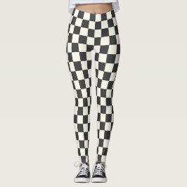 Aus schwarz und weiß leggings