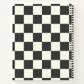 Aus schwarz und weiß notizblock (Rückseite)