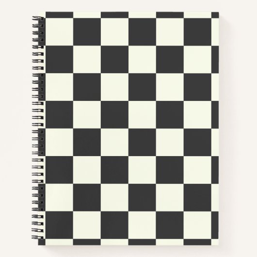 Aus schwarz und weiß notizblock (Vorderseite)