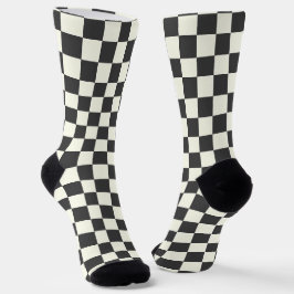 Aus schwarz und weiß socken