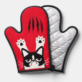 Aus Scratch hergestellt Ofenhandschuh (Vorderseite/Rückseite)