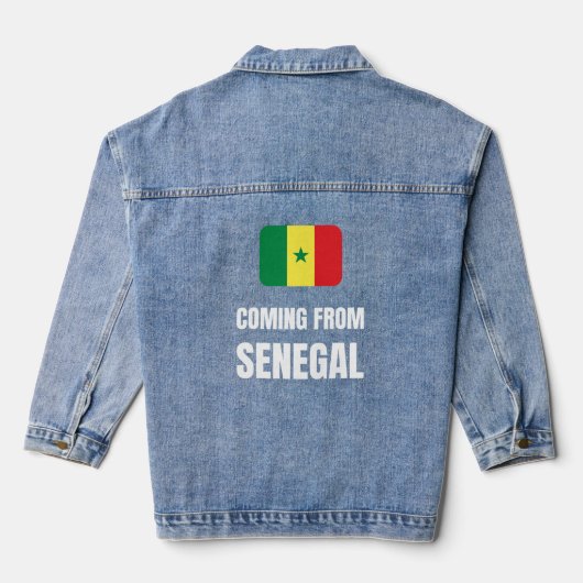 Aus Senegal Jeansjacke (Rückseite)