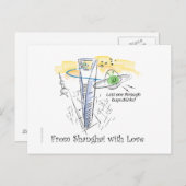 Aus Shanghai mit Liebe Postkarte (Vorne/Hinten)