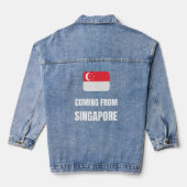 Aus Singapur Jeansjacke (Rückseite)