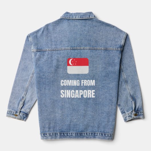Aus Singapur Jeansjacke (Rückseite)