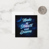 Aus Stardust and Dreams Stationery Note Card Mitteilungskarte (Vorderseite/Rückseite Beispiel)