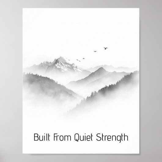 Aus Stiller Stärke Gebaut Poster (Vorne)