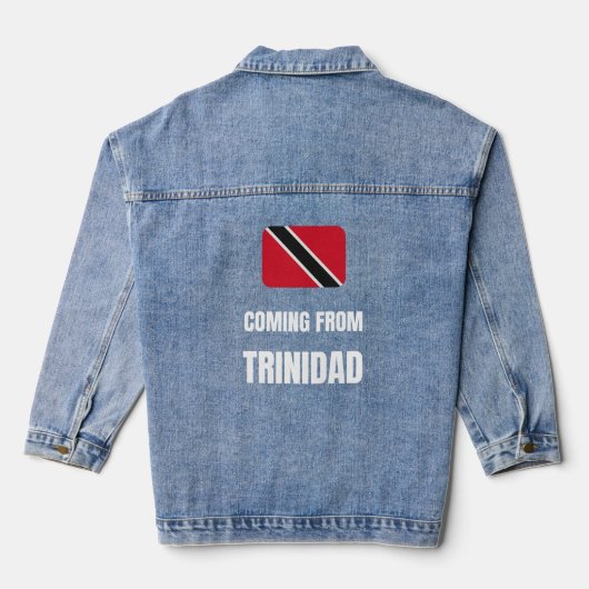 Aus Trinidad kommend Jeansjacke (Rückseite)