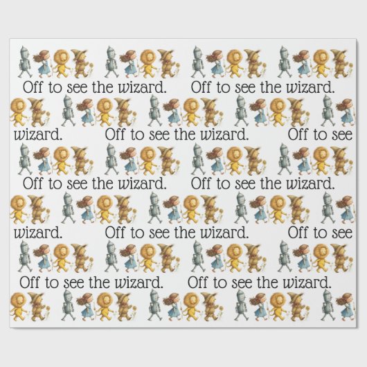 Aus, um den Assistenten zu sehen Geschenkpapier (Flach)