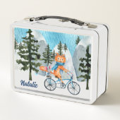 Aus, um die Weltmetalldose zu sehen Metall Brotdose (Rückseite)