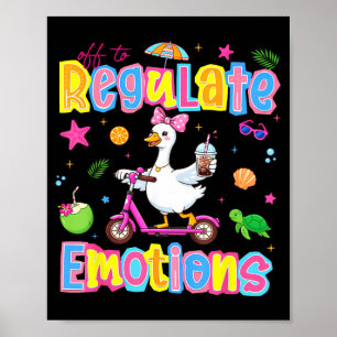 Aus, um Emotionen lustiger Gans Mental Health zu r Poster