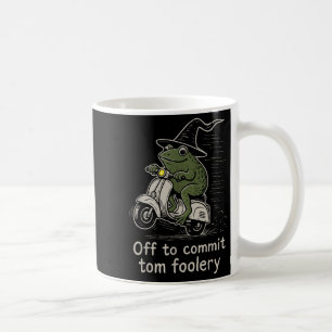 Aus, um Tom Foolery Funny Frog Witz Scooter zu ver Kaffeetasse