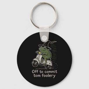 Aus, um Tom Foolery Funny Frog Witz Scooter zu ver Schlüsselanhänger