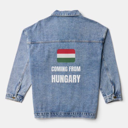 Aus Ungarn Jeansjacke (Rückseite)