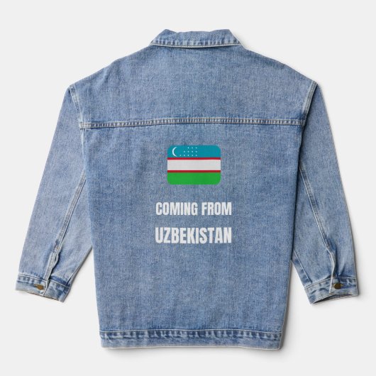 Aus Usbekistan kommend Jeansjacke (Rückseite)