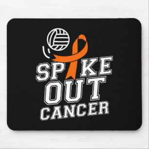 Aus Volleyball Leukämie Krebs Bewusstsein Band Gi Mousepad