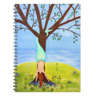 "Aus Wasser heraus" Meerjungfrau-Kunst Notizblock