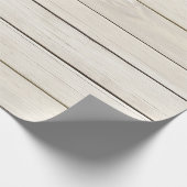 Aus Weißem Imitat Holz Weihnachtspapier Geschenkpapier (Ecke)