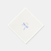 Aus weißen Initialen | Hochzeit von Ribbon Serviette (Ecke)